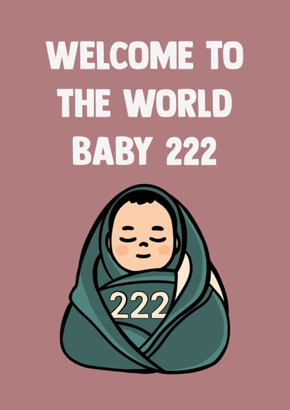 Cute New Baby Card - Player 222 - Squid Game created by Doublea