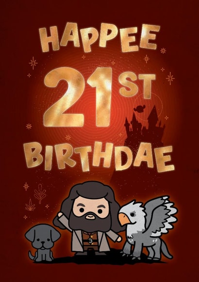 Cute Birthday Card - 21st - Harry Potter created by Cardology