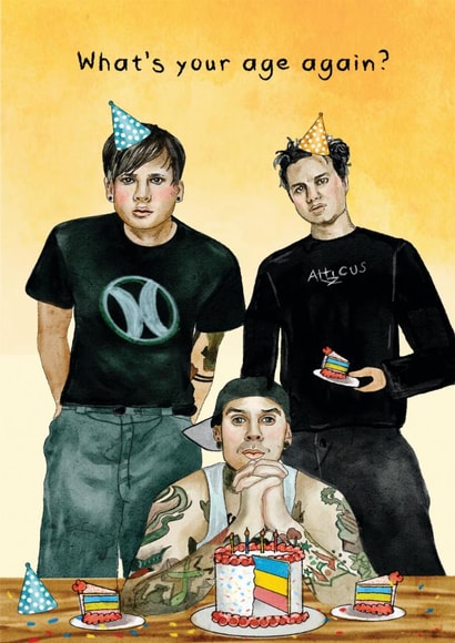Funny Birthday Card - Blink 182 created by Natalie Warren