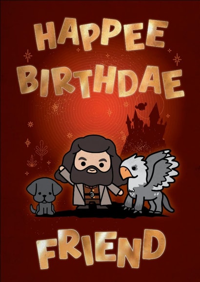 Cute Birthday Card - For Friend - Harry Potter created by Cardology