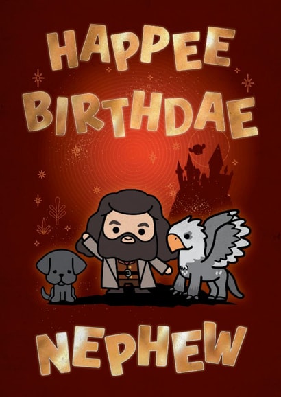 Cute Birthday Card - For Nephew - Harry Potter created by Cardology