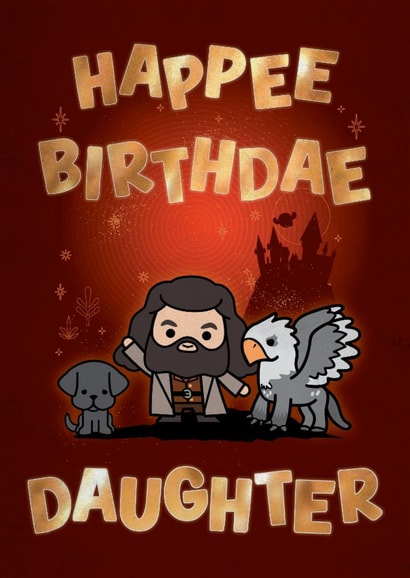 Cute Birthday Card - For Daughter - Harry Potter created by Cardology