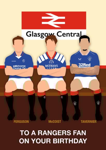 Fun Birthday Card - Rangers Football - To A Rangers Fan created by Paul Jones