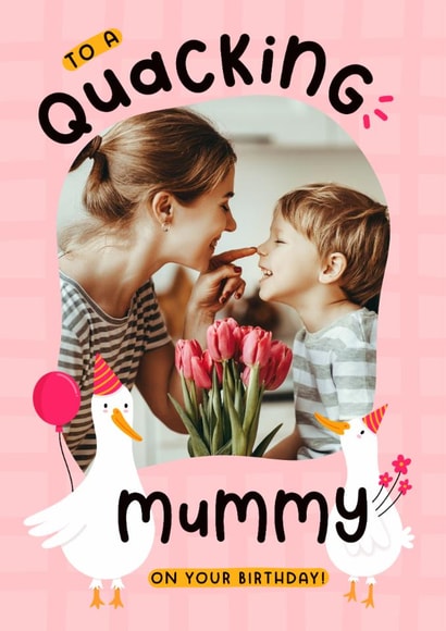 Cute Birthday Card - For Mummy - Ducks created by Joanne Hawker