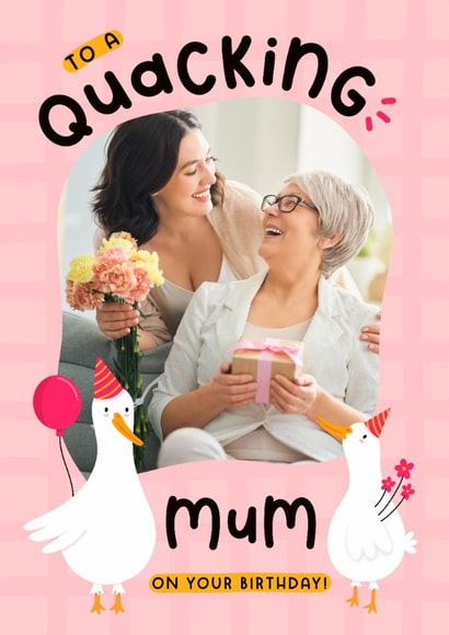 Cute Birthday Card - For Mum - Ducks created by Joanne Hawker