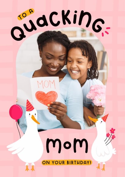 Cute Birthday Card - For Mom - Ducks created by Joanne Hawker