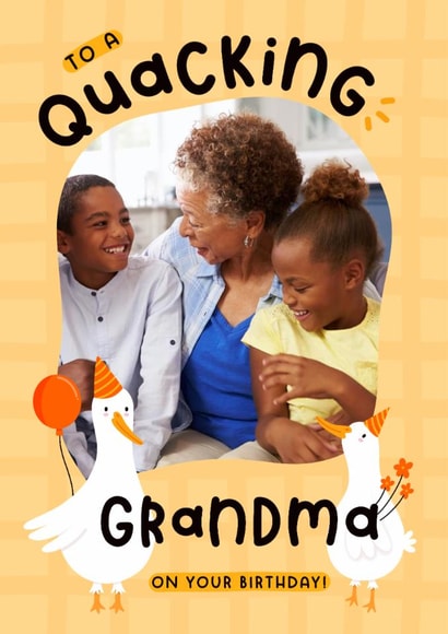 Cute Birthday Card - For Grandma - Ducks created by Joanne Hawker