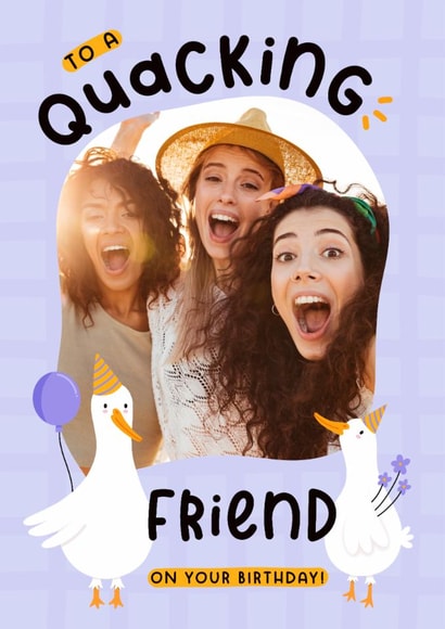 Cute Birthday Card - For Friend - Ducks created by Joanne Hawker