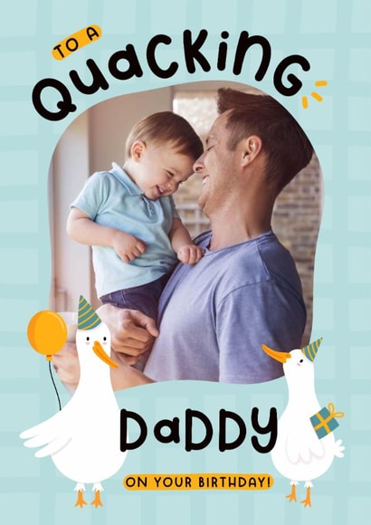 Cute Birthday Card - For Daddy - Ducks created by Joanne Hawker