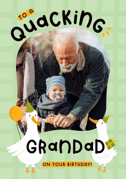 Cute Birthday Card - For Grandad - Ducks created by Joanne Hawker