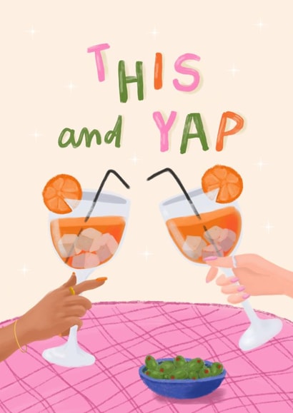 Classic Birthday Card - This And Yap - Aperol Spritz created by Chipper Prints