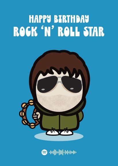 Liam Gallagher Birthday Card created by Choo Choo 