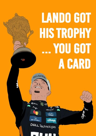 LANDO NORRIS SILVERSTONE WINNER THEMED CARD created by DanAllen20