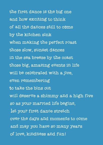 Heartfelt Wedding Card - First Dance created by Pickled Prints