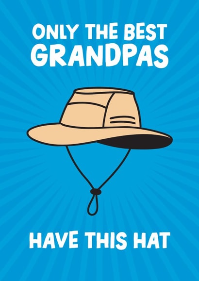 Funny Birthday/Father's Day Card - For Grandpas - Have This Hat created by Daniel Benney