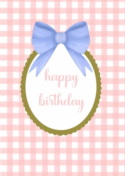 Pink happy birthday card created by Nika Venturini