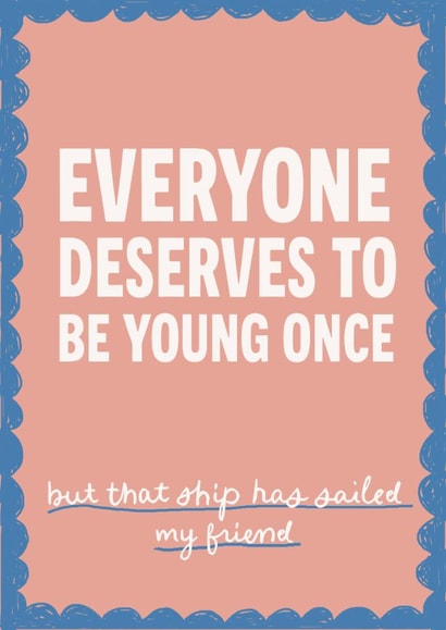 Funny Birthday Card - That Ship Has Sailed created by Giddy Kipper