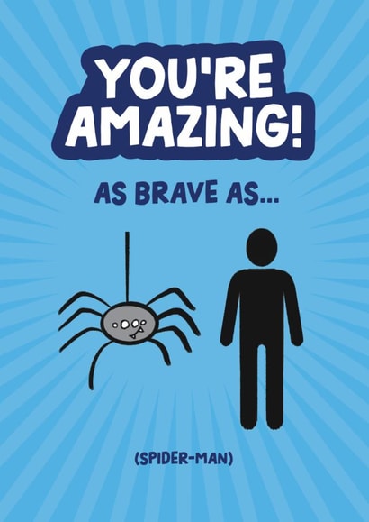 Know someone who's been brave? Give this cryptic / fun challenge card! created by Daniel Benney