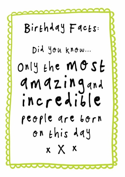Classic Birthday Card - Incredible And Amazing created by Bow & Bell