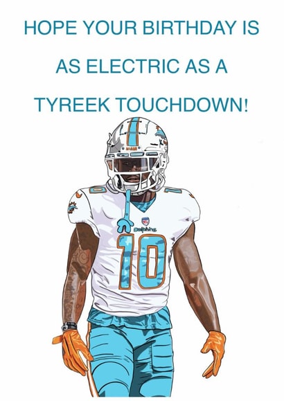 Fun NFL/American Football themed birthday card created by Georgie Farnfield