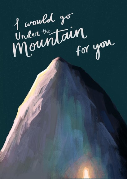 Arty Anniversary/Love & Friendship Card - A Court of Thorns And Roses - ACOTAR created by URGHH Card Co.