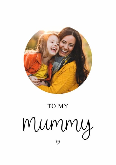 Classic Just Because Card - To My Mummy - Heart created by Kalm Lettering