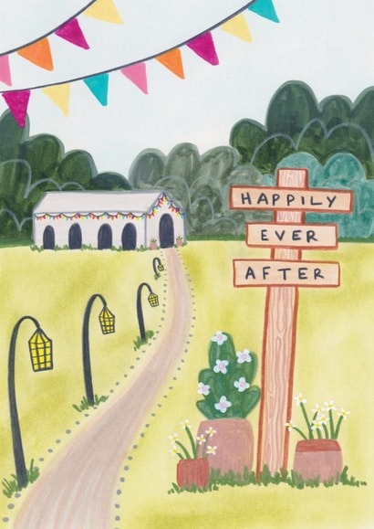 Classic Wedding Card - Happily Ever After created by Joy Jen Studio