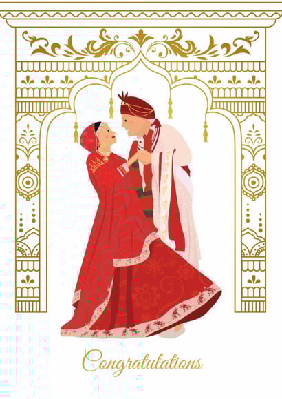 North Indian Wedding Greeting Card - Punjabi Wedding Greeting Card created by SKAA