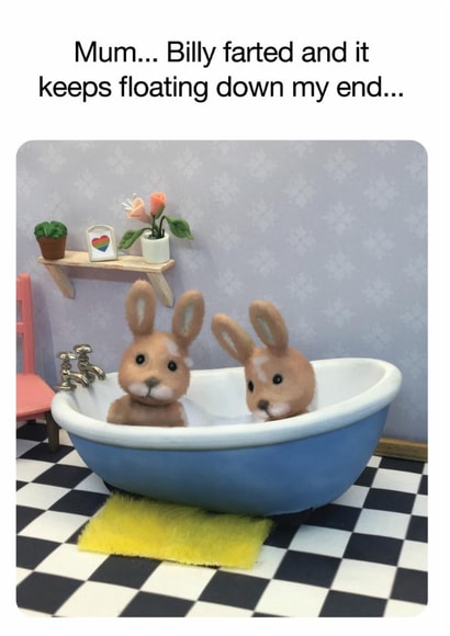 Funny Birthday Card - Farted - Floating Down My End... created by Brainbox Candy