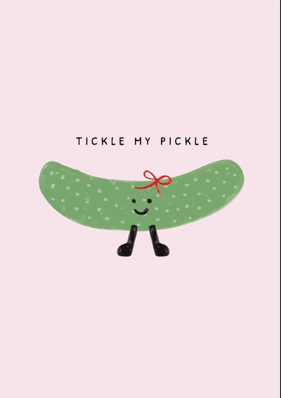 Tickle my Pickle - Amuseables - Jelly Cat - Cute Birthday Card created by Sassy Publishing