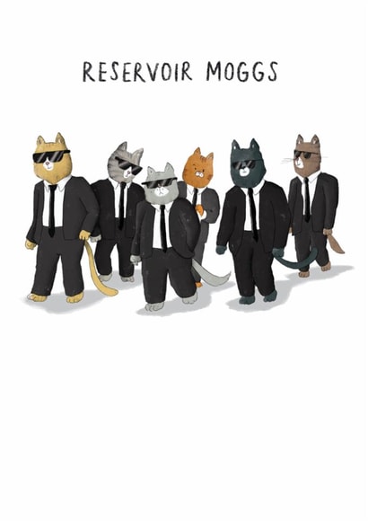 Funny Birthday Card - Reservoir Moggs - Cats created by Paperlink and Meraki Greeting Cards
