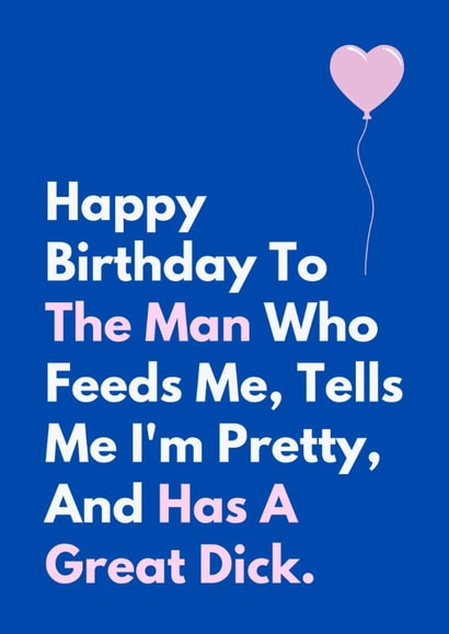 Rude Birthday Card - For Him - Has A Great D created by Sundiva Designs