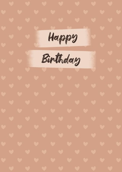 Pink heart Happy Birthday card created by GScribbles