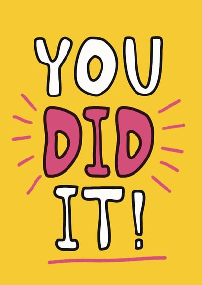 Classic Exams/Congratulations - You Did It! - For Her created by Giddy Kipper