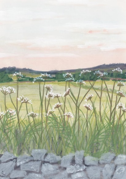 Arty Just Because Card - Countryside Sunset created by Joy Jen Studio