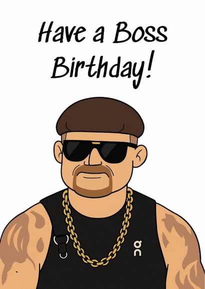 Ibiza Final Boss Birthday Card - Have a boss birthday! created by RAH