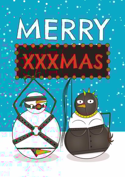 Cheeky Christmas Card - Merry XXXmas Card - Bondage created by AbiGoLucky