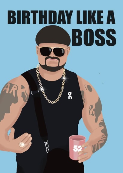 Ibiza Final Boss - Birthday Like A Boss - Funny Birthday Card - For All Ages created by @PoppyCardDesigns