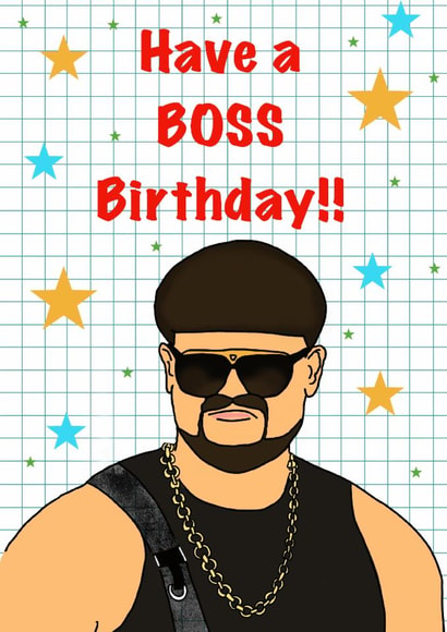 Funny Ibiza Final Boss Birthday Card created by Linda Loves It!