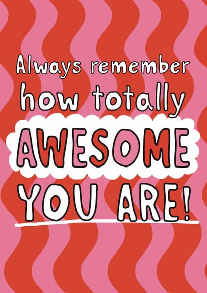 Classic Congratulations Card - Totally Awesome created by Giddy Kipper