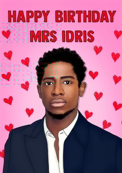 Fun Birthday Card - Damson Idris created by Poppy & Mabel 