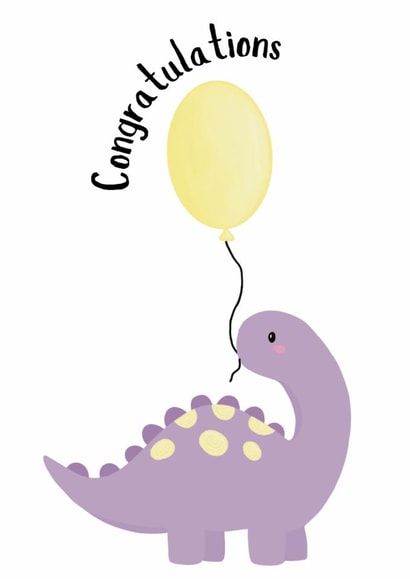 Congratulations Dinosaur Card created by Philippa Kemp