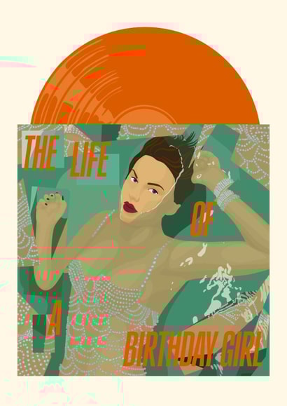 Taylor Swift Birthday Card - TS12 - Life Of A Showgirl - Birthday Girl - Album created by Pink Peach Cards