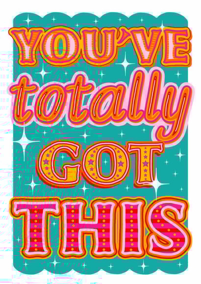 Bright Bold Brilliant Empowering Good Luck and Well Wishes created by Daisy Cann