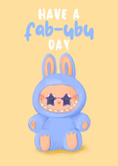 Cute Birthday Card - Fabulous Labubu created by Sian Moore Illustration