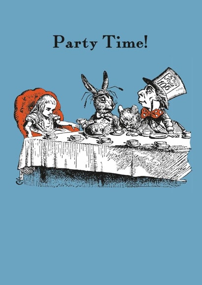 Classic Birthday Card - Alice in Wonderland - Tea Party created by Hype Associates