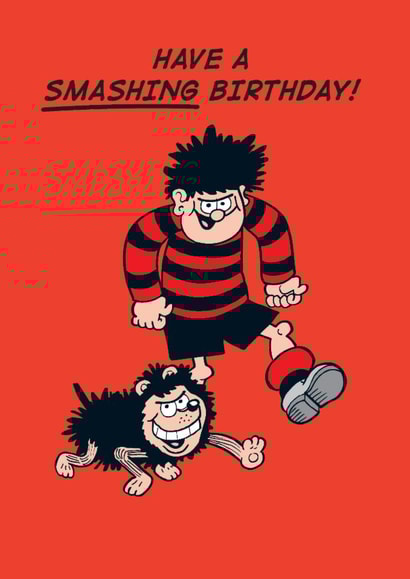 Fun Birthday Card - Dennis the Menace - Beano created by Hype Associates