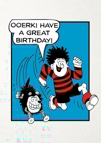Fun Birthday Card - Beano - Dennis The Menace - Great Birthday created by Hype Cards