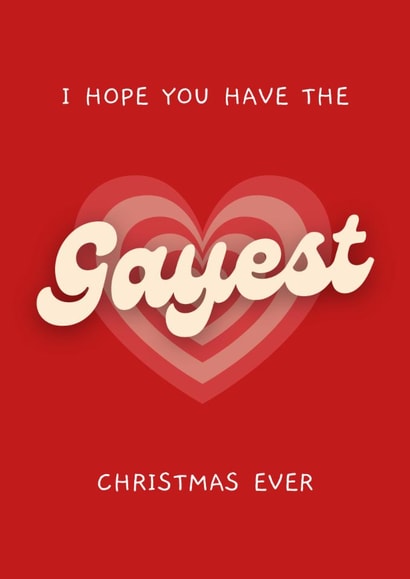 Funny Christmas Card - Gayest Christmas Ever created by Sundiva Designs