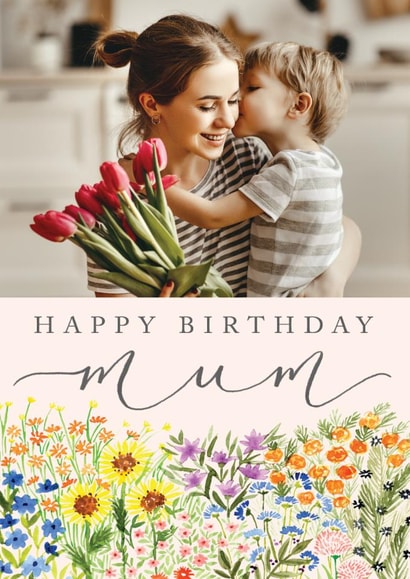 Classic Birthday Card - For Mum - Flowers created by Making Meadows Ltd